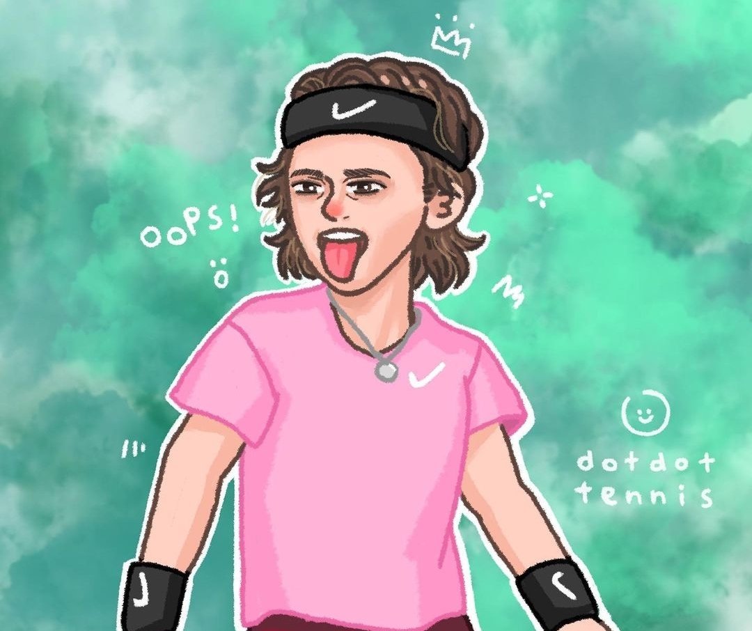 dotdotennis's tweet image. My Bweh drawing improvement 😶