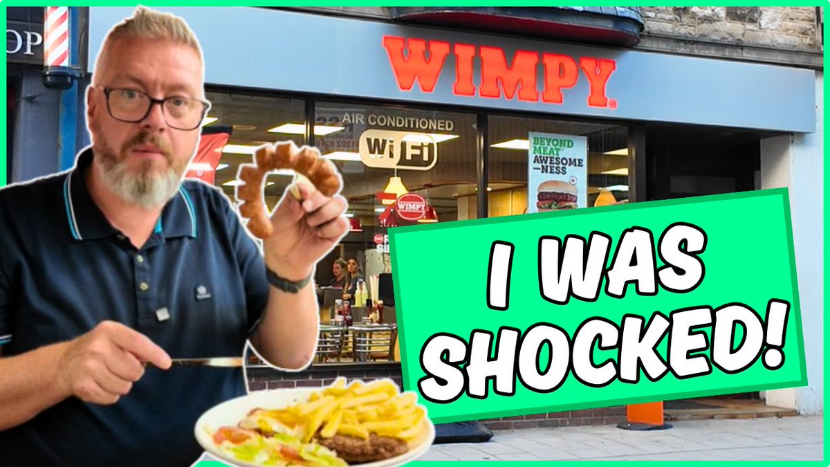Today I am in Swanage, and looking for a nostalgic taste of my youth, so I am heading to review <a href="/WimpyUK/">WimpyUK</a> !

Not much has changed on the menu since the 80s, but the prices certainly have - I was shocked!

youtu.be/I7onK_MD1Bo