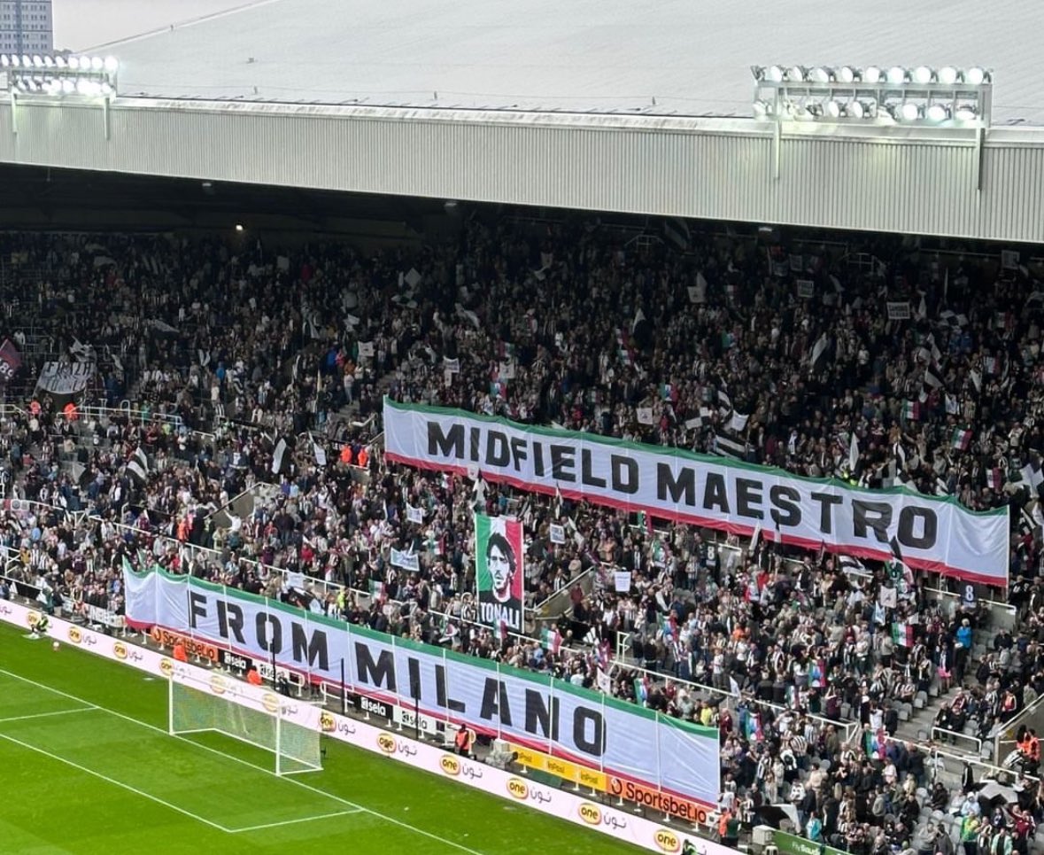 ⚪️⚫️🇮🇹 Newcastle fans x Sandro Tonali.