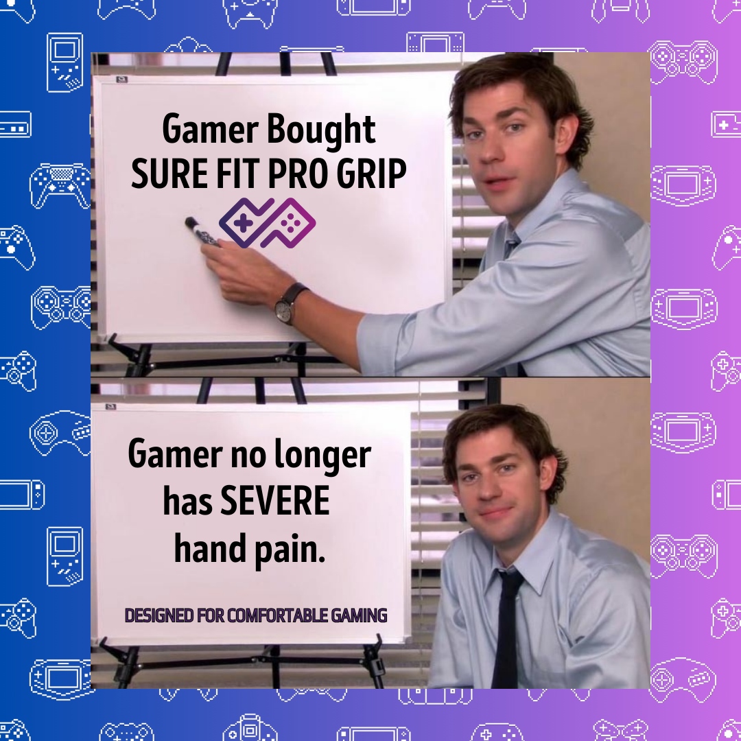 surefitprogrip's tweet image. Elevate your gaming experience while prioritizing your well-being - get your Sure Fit Pro Grip Grip today! #gamingmemes #gaminglife #gamingcommunity #gamingsetup 
#gamingposts #gamingmeme 🖱️Buy yours here: surefitprogrip.com!