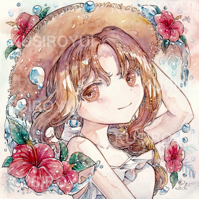 「1girl hand on headwear」 illustration images(Latest)