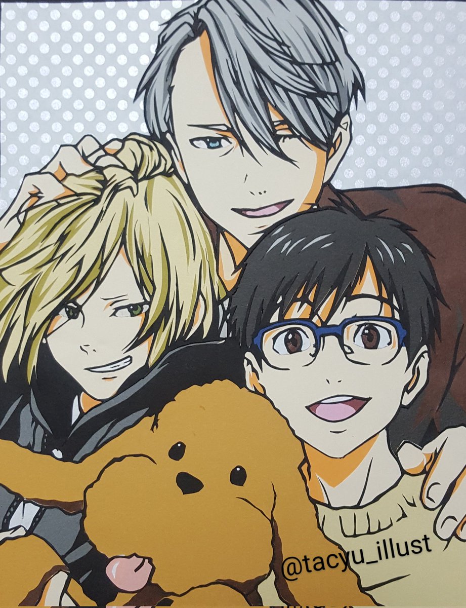 tacyu_illust's tweet photo. タグがトレンドにあがってたので過去作で便乗٩( ᐛ )و
また何か切り絵で作りたいなぁ(⸝⸝⸝╸ᵕ╺⸝⸝⸝)
 #ユーリオンアイス好き 
 #切り絵
 #ユーリオンアイス https://t.co/vV9ZouHDHA