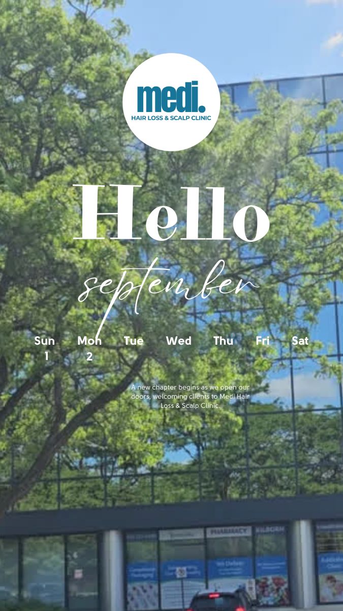 medihairloss's tweet photo. A new chapter begins this month as we open our doors, welcoming you to Medi Hair Loss & Scalp Clinic #Hairlosstreatment #Ottawa #Hairlossspecialist #Hairreplacement #Hairlossexpert #Hairrestoration #OttawaTrichologist #hairsolution #LaborDay #LaborDayWeekend #SeptemberVibes https://t.co/kQ2pTLflAV
