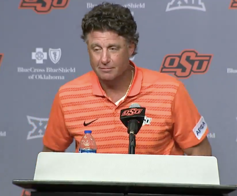 TheSportsHernia's tweet photo. So when did Mike Gundy get a perm? This is a tremendous next step. https://t.co/XPLfhqZYhO