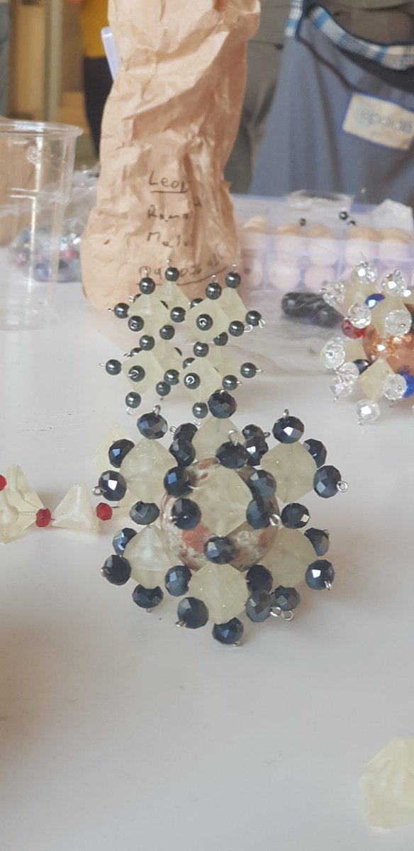 Beautiful perovskites at #EPDIC18 and  #ECM34 by <a href="/leopoldosuescun/">Leopoldo Suescun (he/him/his)</a> 🇺🇾, I take one with me to 🇨🇭 thank you Leopoldo! #perovskite #crystallography