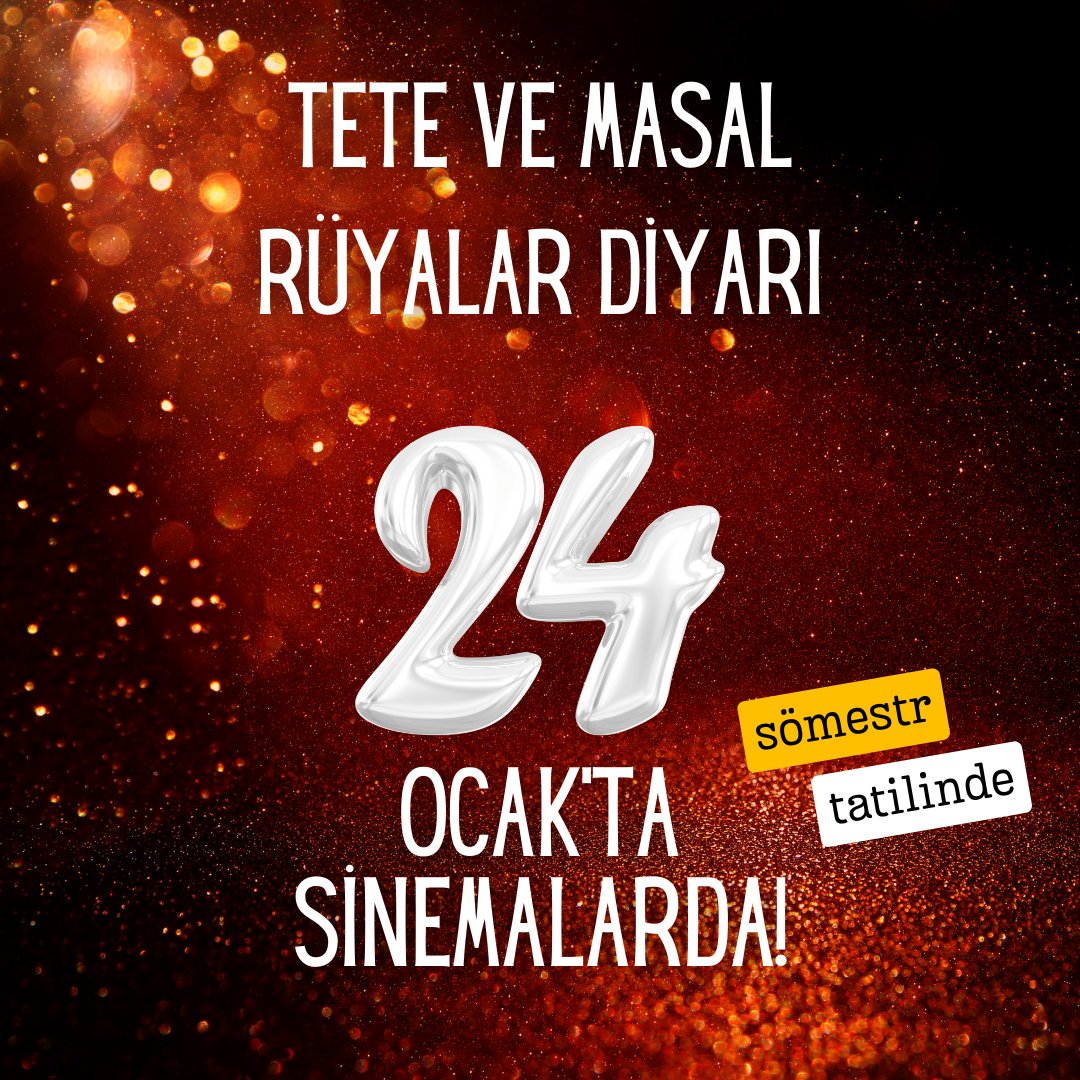 Tete ve Masal: Rüyalar Diyarı için geri sayım başladı! 🪄 

#TeteveMasal 24 Ocak’ta, sömestr tatilinde sinemalarda izleyiciyle buluşacak. 🔮
