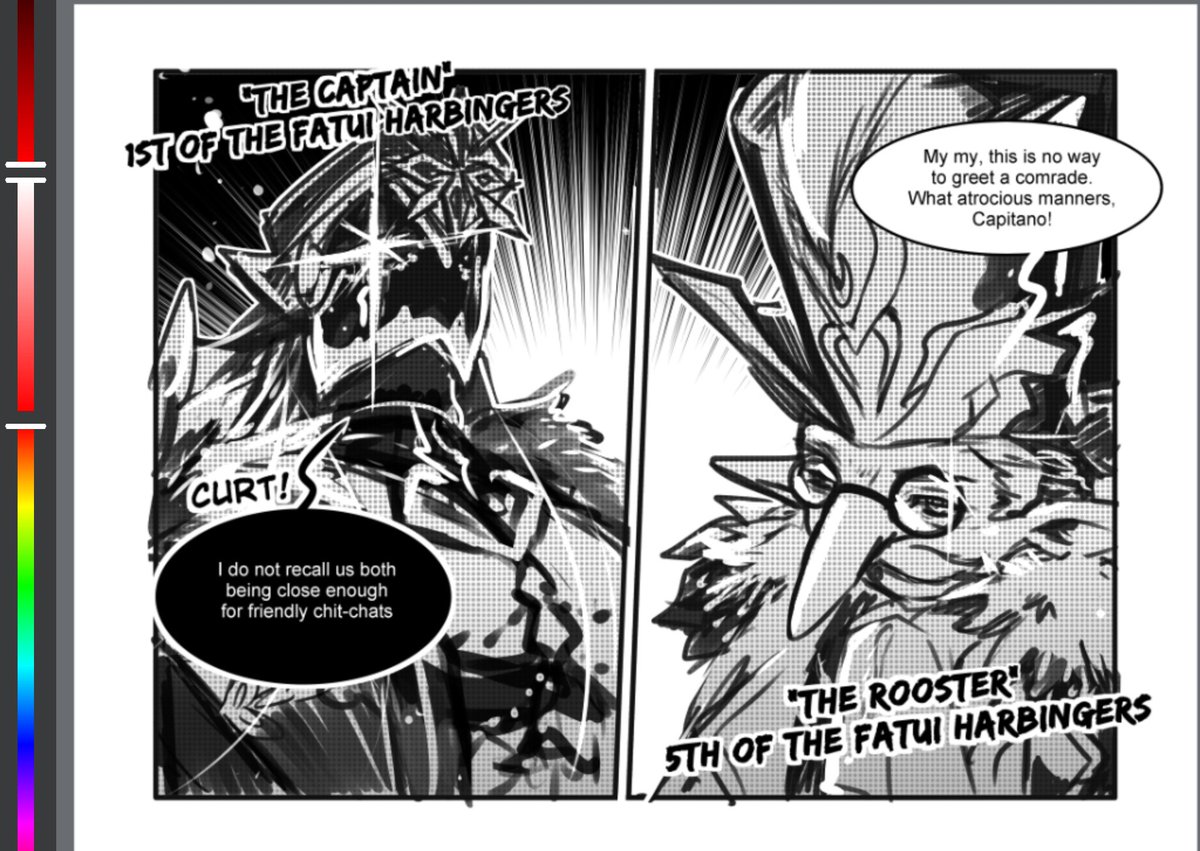 Putting their rankings instead of sfx really does increase the tension in these panels