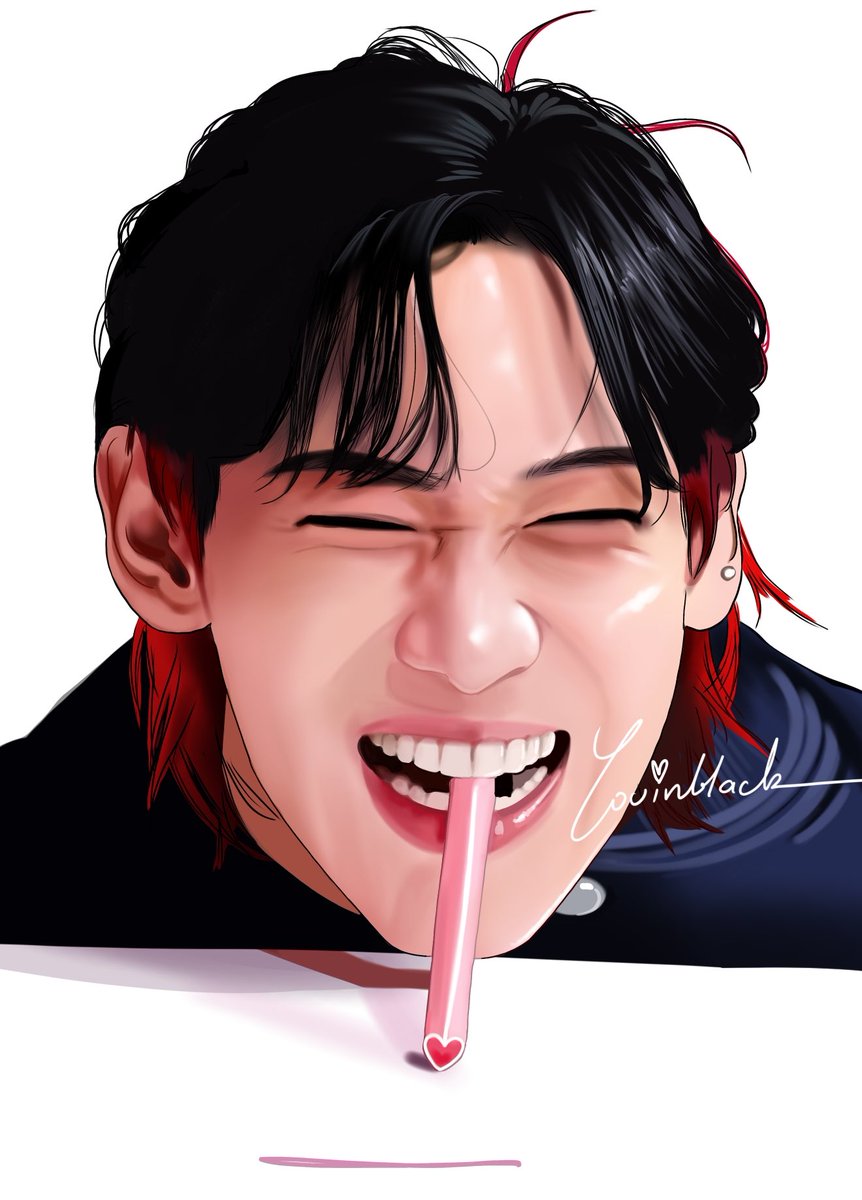 youinblack's tweet photo. And he has the cutest smile. 👀🫵🏻✨💕

   - @BamBam1A -

#BamBam #뱀뱀 

#inblackartwork https://t.co/4M15H1CkXs