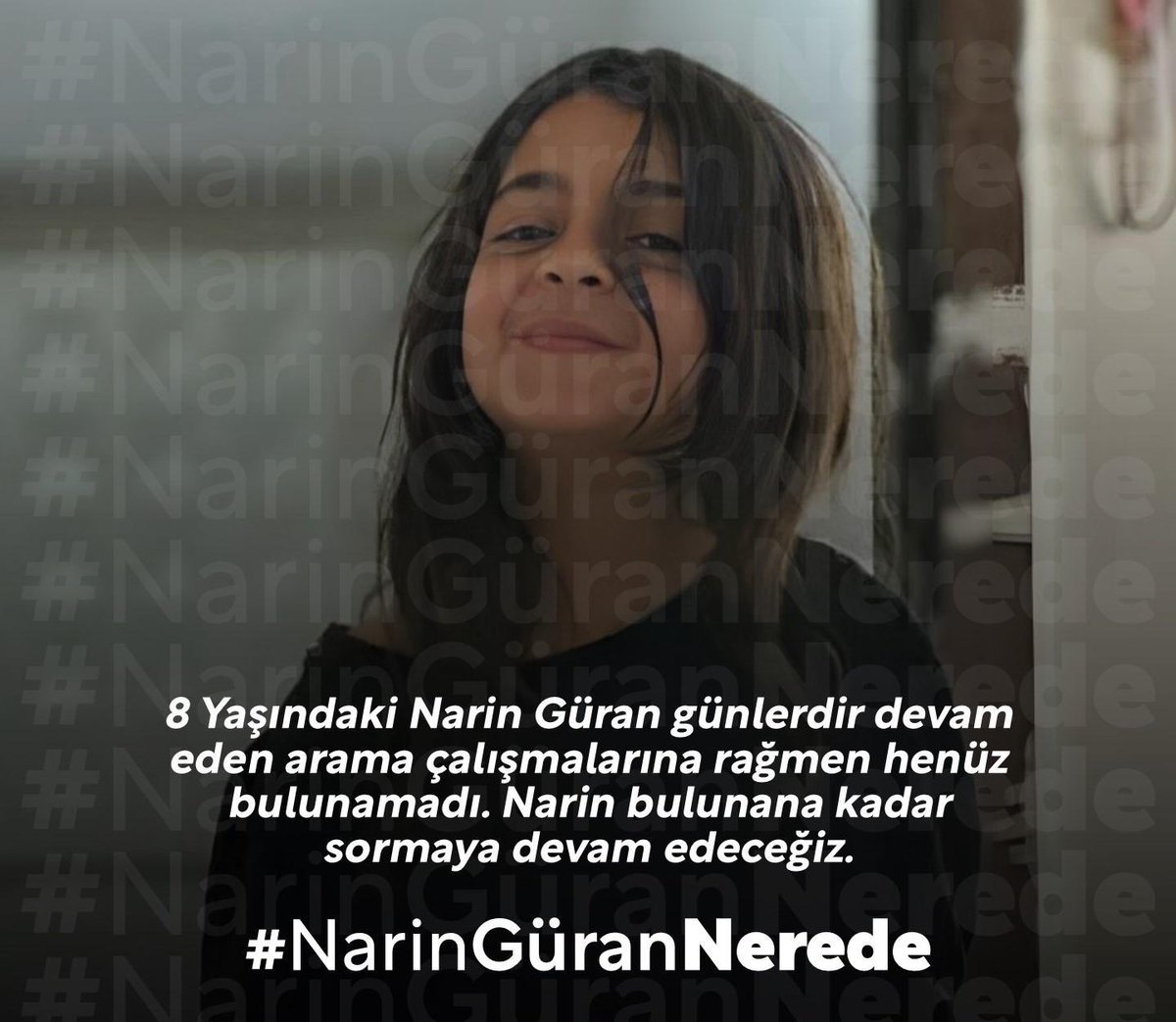 rabia_kirac's tweet photo. Yayın yasağı ile yetkililerin resmi açıklama yapması da mı yasaklandı ❓❓❓

Neden susuyorsunuz?
@AliYerlikaya 
@TC_icisleri
@EmniyetGM 
@dbakirvalilik 
@DiyarbakirJan 

Haber alma hakkımıza engel olan nedir ?
#NarinNerede
#NarinÇocuk 
#bizeaçıklamayapın
#NariniBulunArtık https://t.co/OzIQGr0STU