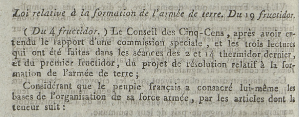 1792_1815's tweet photo. 5 septembre 1798 19 fructidor an VI. Adoption de loi #Jourdan instituant la #conscription universelle et obligatoire pour tous les hommes de 20 à 25 ans. En fait ce texte a été proposé par 2 députés du Conseil des Cinq-Cents Jean Baptiste Jourdan et Pierre #Delbrel. https://t.co/1OFc8ZjLHw