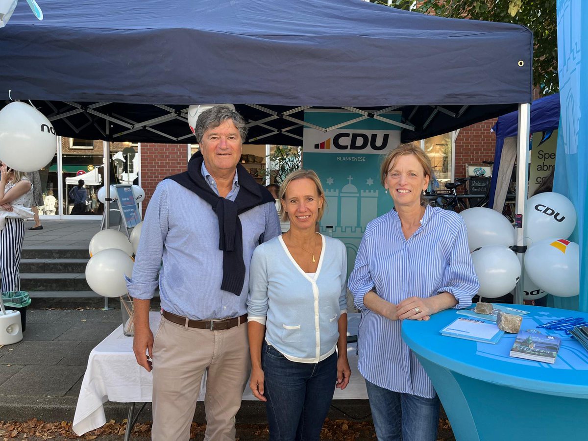 Beim Straßenfest in  Blankenese konnten wir dieses Wochenende auch unsere ehemalige Ortsvorsitzende und jetzige Landesministerin <a href="/PrienKarin/">Karin Prien</a> begrüßen. Danke Karin fürs Vorbeischauen!