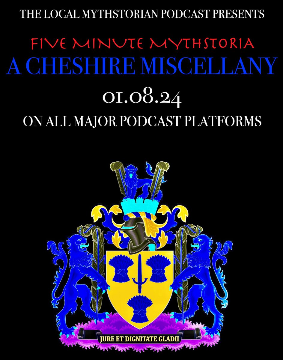 We're half way through the podcasts for A Cheshire Miscellany; but you can actually listen to the whole series here if you would like! (We're back in Staffordshire for a Halloween special next month...news coming soon) thelocalmythstorian.com/podcast #cheshire #cheshirehistory