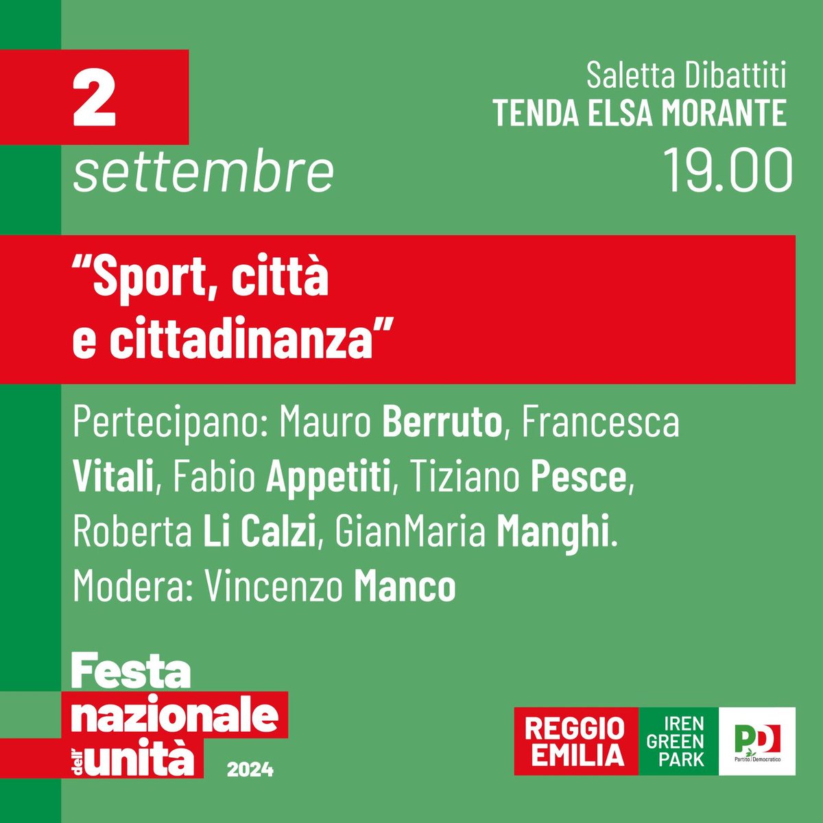 Fabio Appetiti (@fabioappetiti) on Twitter photo Verso la #festanazionaleunitร <a href="/pdnetwork/">Partito Democratico ๐ฎ๐น ๐ช๐บ</a>
#sport #cittadinanza Verso la #festanazionaleunitร <a href="/pdnetwork/">Partito Democratico ๐ฎ๐น ๐ช๐บ</a>
#sport #cittadinanza