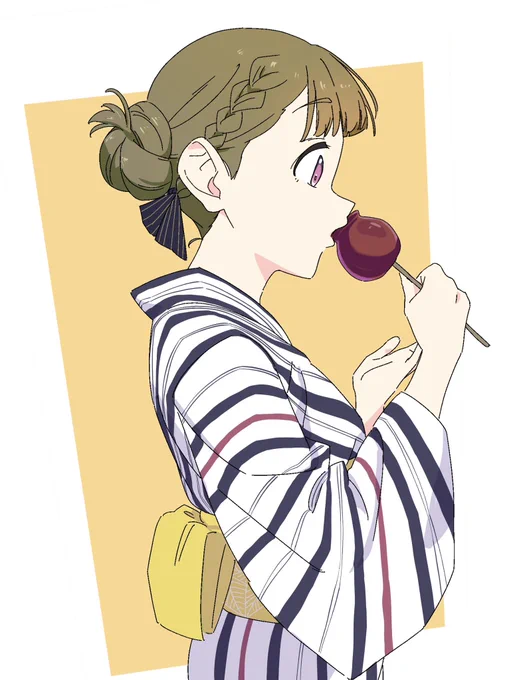 かちまち浴衣着て、、 #蓮ノ空美術部 