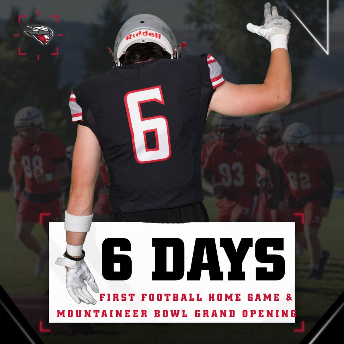 We are LESS THAN A WEEK AWAY 🥳 

Come, hangout and enjoy all the amazing festivities we are putting on!
Itinerary:
12pm - Stadium Tours 
2pm - Tailgate
4pm - Ribbon Cutting Ceremony 
4:30pm - Gates Open
6pm - KICKOFF  
WEAR WHITE 🥼

#GoMountaineers #BurstTheBowl #7723ft