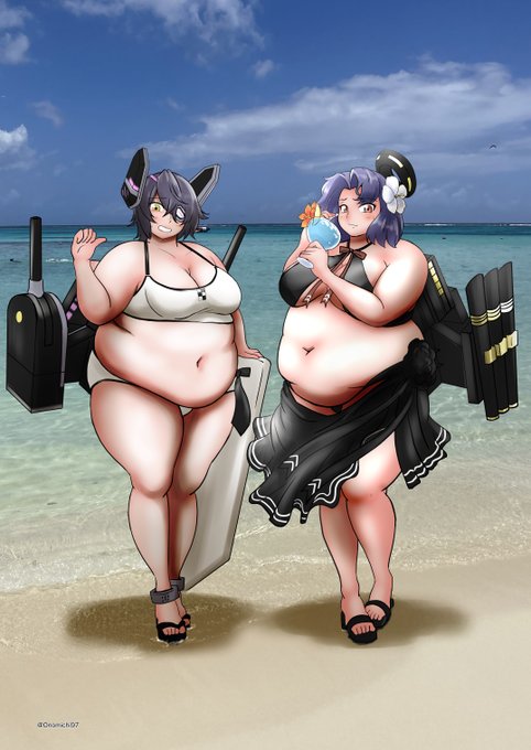 夏になるたびむっちり具合に驚かされるてんりゅーちゃんにたつたさん増量ver. 