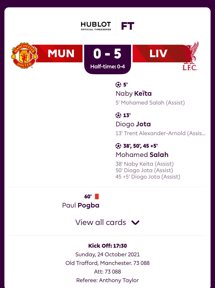 Bjorn81_01's tweet photo. Danas se na Old Trafford igra najveći derbi engleskog fudbala. Rivalstvo traje već 130 godina od 1894. kada je odigrana prva utakmica u kojoj je Liverpool pobedio 2:0 i ušao u prvu ligu.
Neka i danas bude tesno! Neka bude 0:5 kao i pre tri godine 🙌🏼😁
#MUFCLFC #Scousers #Reds https://t.co/NboW7PqHkF