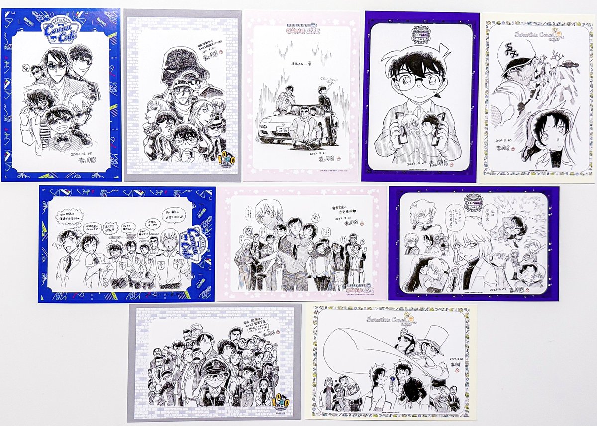 名探偵コナン連載30周年記念カフェ🎂♥️ ポスカ・メニューに続いて