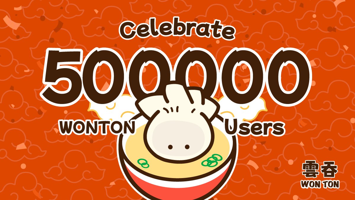 WONTON 🥟 (@wontonorg) on Twitter photo 🎉 500K Users Milestone Reached! 🎉
🥂 100K New Customers Every Day!
👨🍳 <a href="/MasterCheforg/">Master Chef 💀</a>'s #WONTON is the hottest dish in #TON, and everyone wants a taste!
😋 Hungry for more #WONTON?
⏳Buy with $WTON — Limited Time Feature!
🥟 Grab Yours Now: t.me/WontonOrgBot/g… 🎉 500K Users Milestone Reached! 🎉
🥂 100K New Customers Every Day!
👨🍳 <a href="/MasterCheforg/">Master Chef 💀</a>'s #WONTON is the hottest dish in #TON, and everyone wants a taste!
😋 Hungry for more #WONTON?
⏳Buy with $WTON — Limited Time Feature!
🥟 Grab Yours Now: t.me/WontonOrgBot/g…