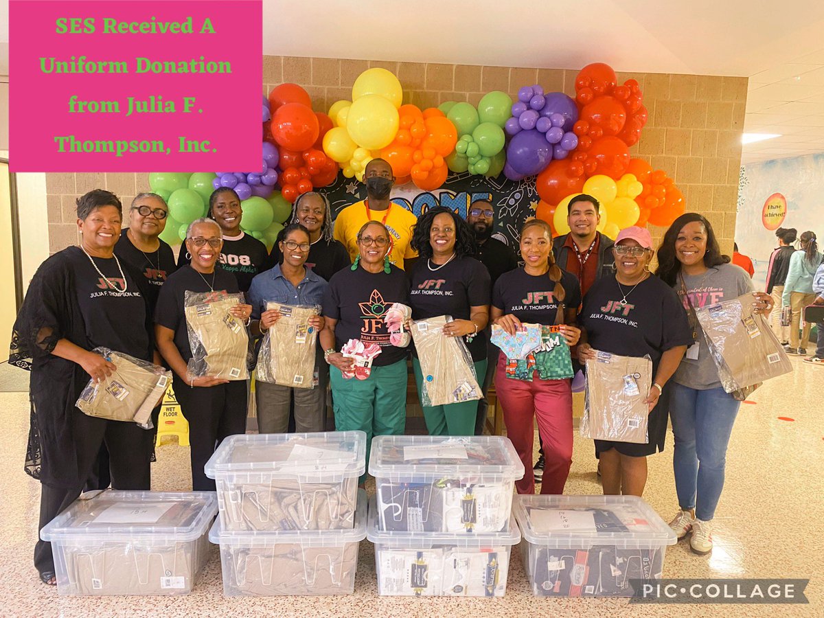 Julia F. Thompson, Inc., of AKA Sorority, Inc., donated uniforms to SES. AP Toussant and AP Grant accepted the donation and thanked the ladies for this generous donation. <a href="/StaffordMSD/">Stafford MSD</a> <a href="/SMSDElementary/">SMSD Elementary</a>