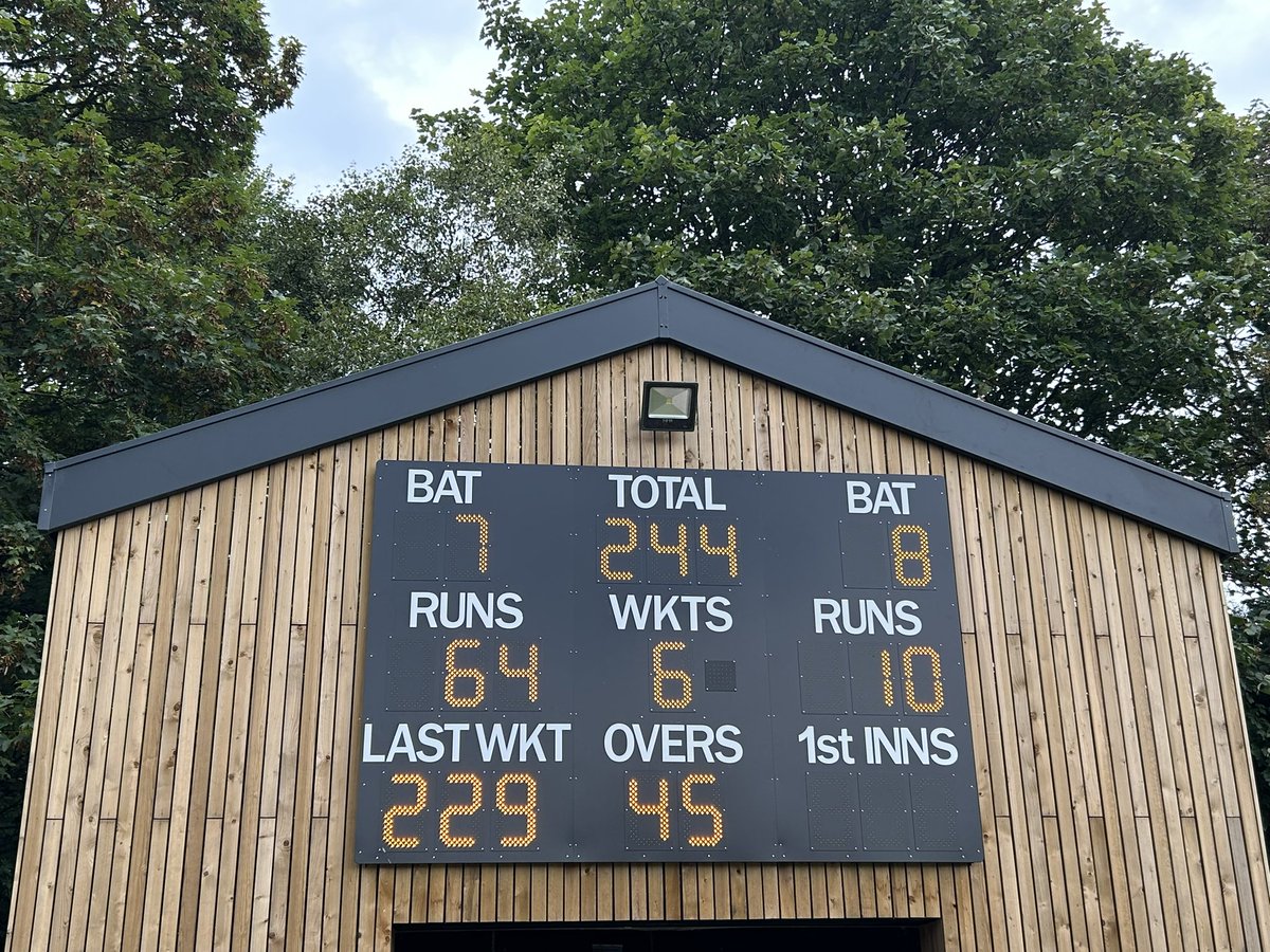 Ray Tyler Final. Highfield innings closed at 244 for 6 after their 45 overs. <a href="/Sutton_CC/">SuttonCC (St Helens)</a> <a href="/Sutton_StH_CC/">Sutton (St Helens) CC</a> will bat after the tea break. Great support for both clubs, a warm welcome to our visitors.