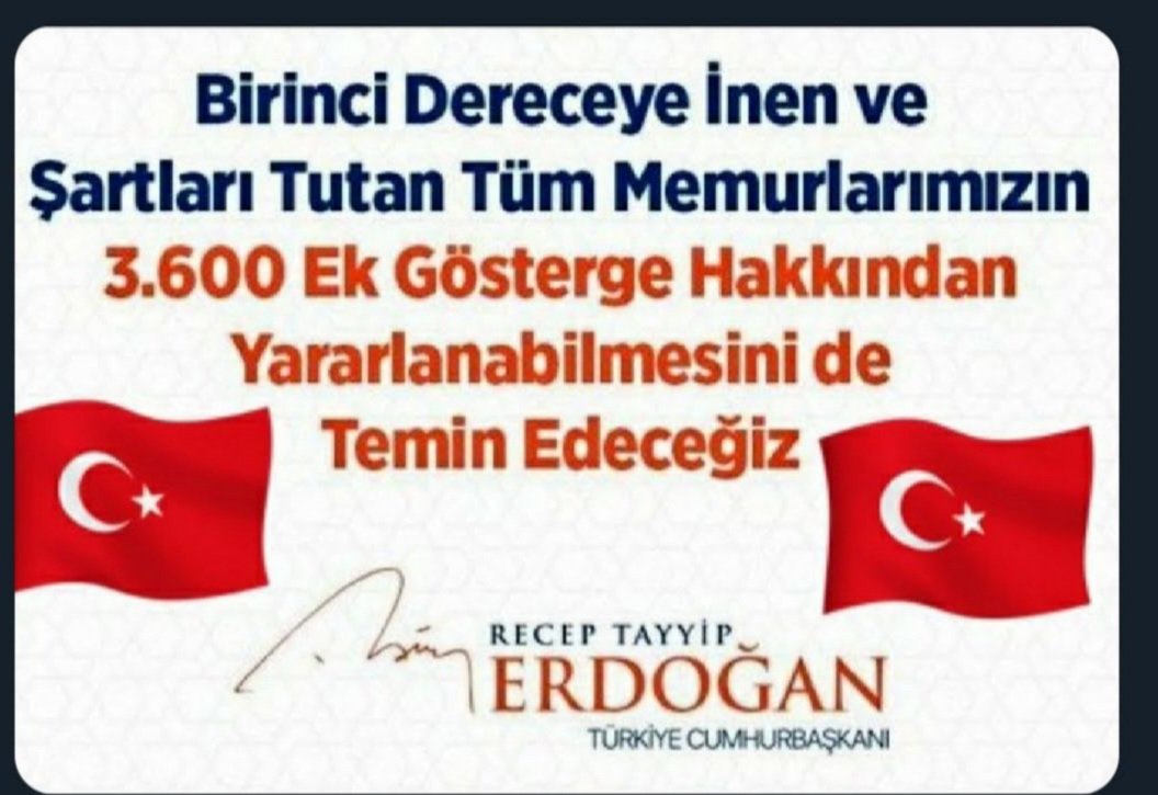 Seçim öncesi #BirinciDereceye3600 ek gösterge sözü veren seçimden sonra unutanları açıklıyoruz <a href="/RTErdogan/">Recep Tayyip Erdoğan</a> <a href="/memetsimsek/">Mehmet Simsek</a> <a href="/isikhanvedat/">Prof. Dr. Vedat Işıkhan</a> <a href="/vedatbilgn/">Vedat Bilgin</a> <a href="/akbasogluemin/">Av. M.Emin AKBAŞOĞLU 🇹🇷</a> <a href="/avabdullahguler/">Abdullah Güler</a> <a href="/abdulhamitgul/">Abdulhamit Gül</a> <a href="/mehmedmus/">Dr. Mehmet Muş</a> <a href="/AvOzlemZengin/">Av. Özlem Zengin 🇹🇷</a> <a href="/Akparti/">AK Parti</a> <a href="/iletisim/">T.C. İletişim Başkanlığı</a> <a href="/tcbestepe/">T.C. Cumhurbaşkanlığı</a> <a href="/fahrettinaltun/">Fahrettin Altun</a> <a href="/cevdetyilmaz/">cevdetyılmaz</a>