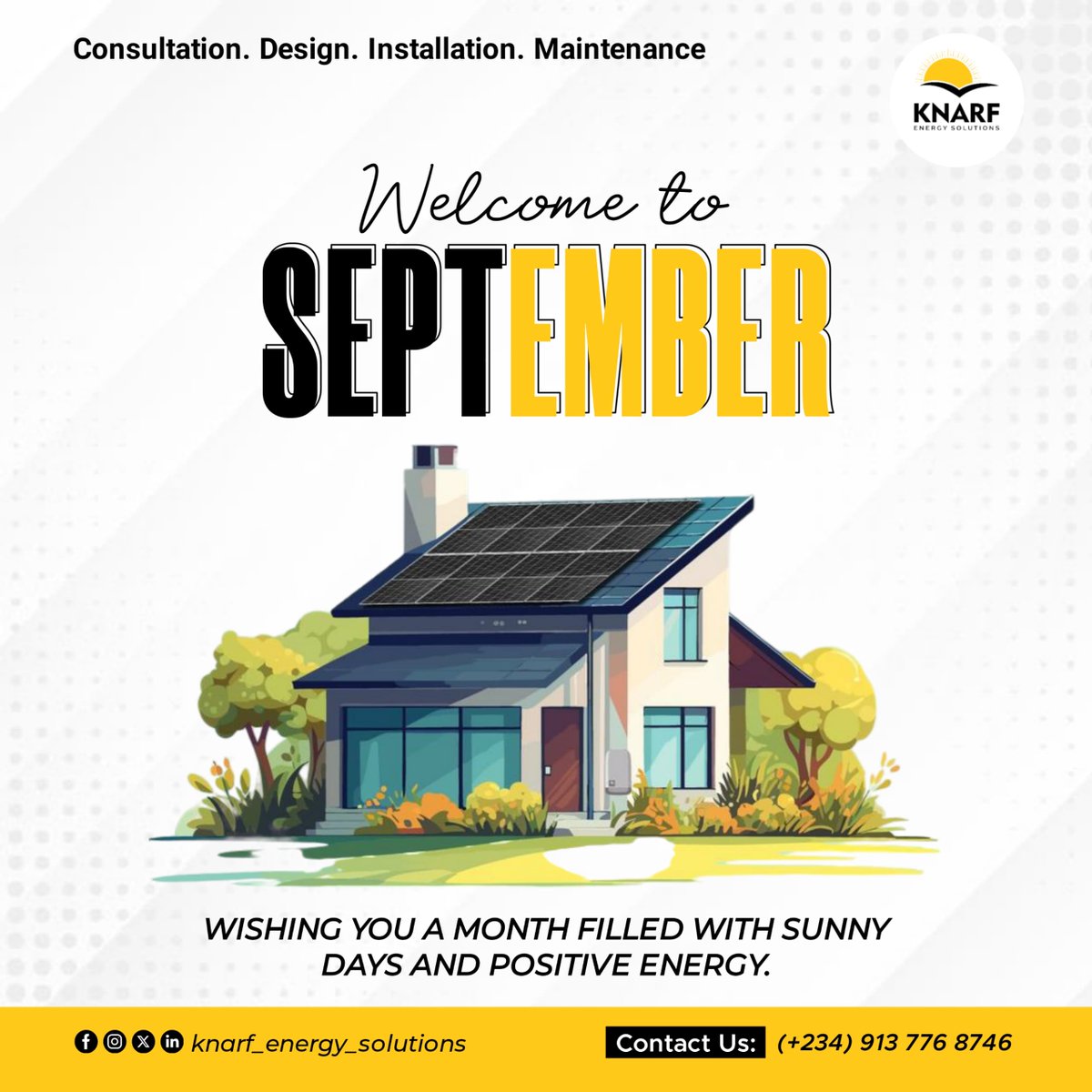 Knarfenergy's tweet photo. May this new month shine bright like the sun, filling your life with warmth, light, and renewable energy. May your days be powered by positivity and sustainable living
Happy New Month!

#newmonth #solarsystem  #solarenergy #solarenergycompany #knarfenergysolutions https://t.co/CNtnn1VrLb