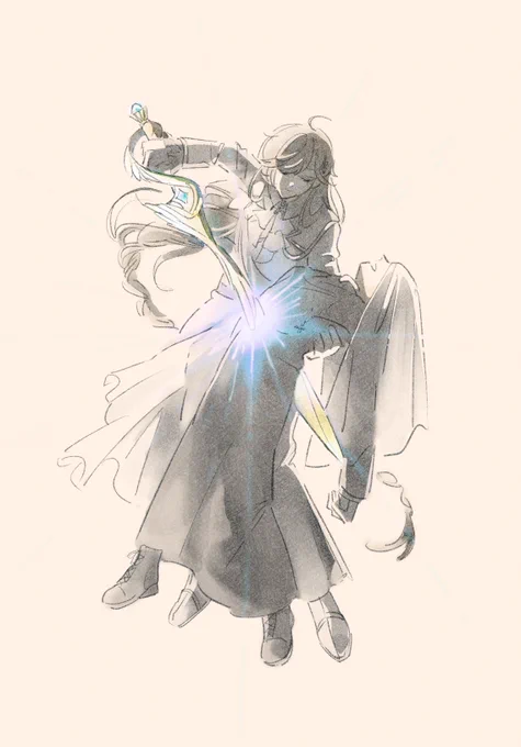 Grant 望みを叶える剣  #かな絵
