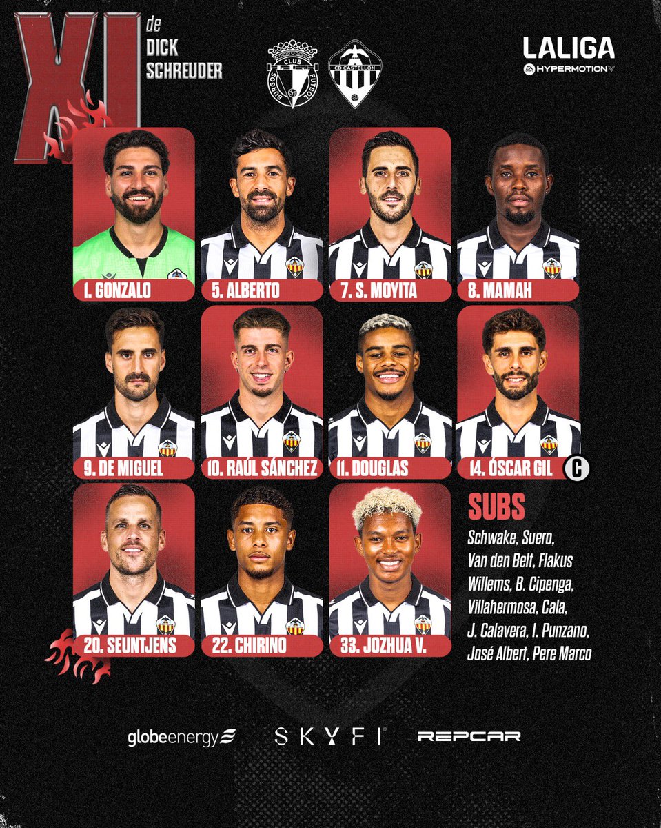CDCastellon's tweet photo. 🆕 Nuestro 1️⃣1️⃣ para el #BurgosCFCastellón

¡Vamos, equipo! 

#PPO👂 https://t.co/cLjPE1ulIJ
