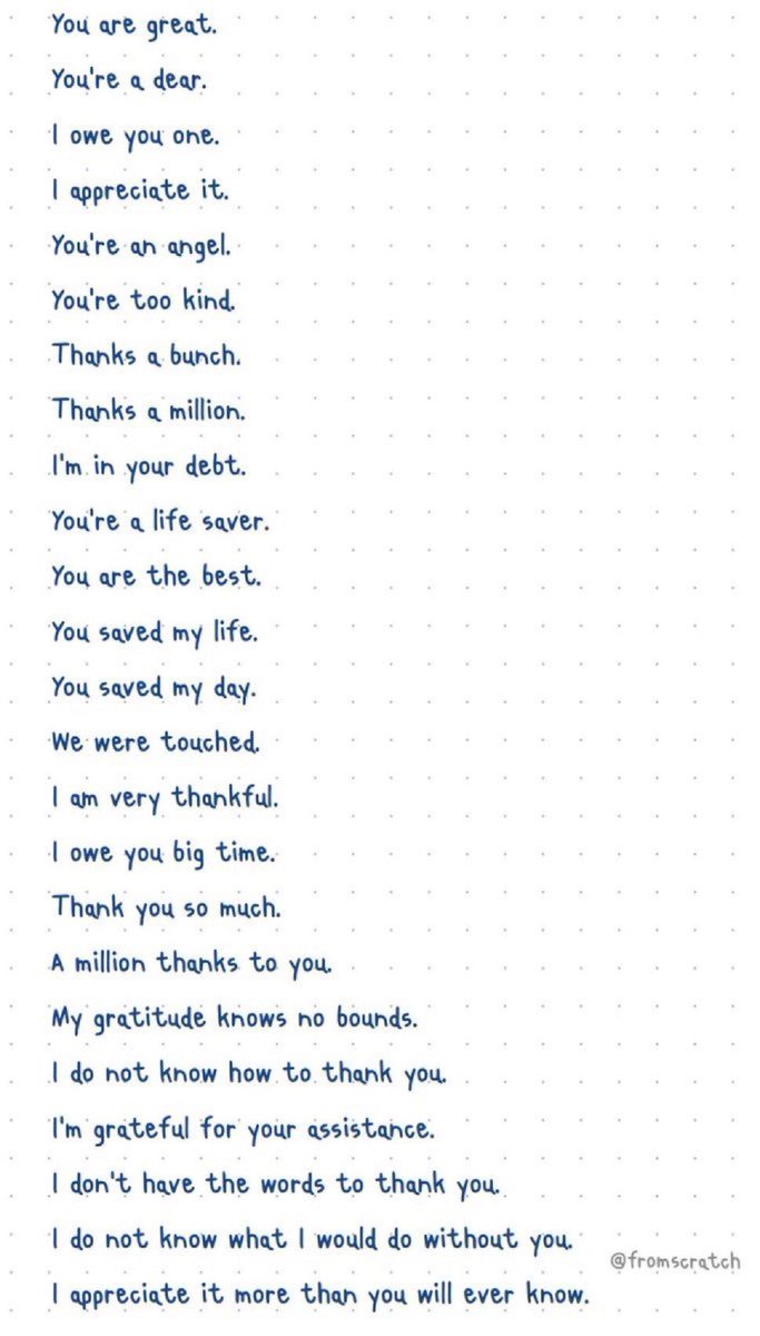 รวมคำที่แปลว่า “ขอบคุณ”⭐️⭐️