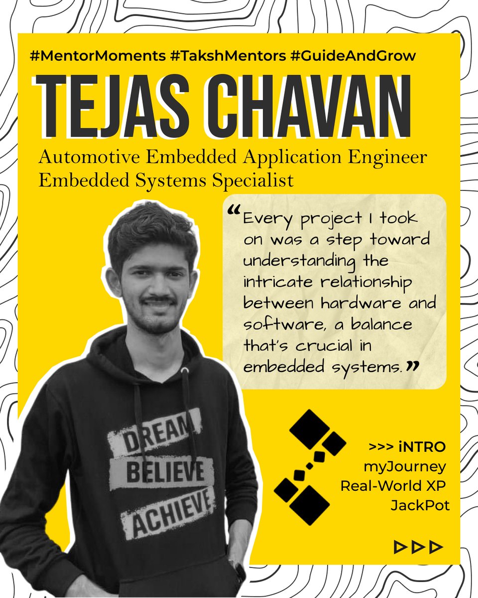 gameoftaksh's tweet image. We are starting a new series!
#MentorMoments
Here we spotlight a Taksh community mentor, who&apos;s making waves in tech. Today, we&apos;re excited to introduce Tejas Chavan. As an Automotive Embedded Application Engineer with a passion for electronics.
#GuideAndGrow #ConnectWithMentors