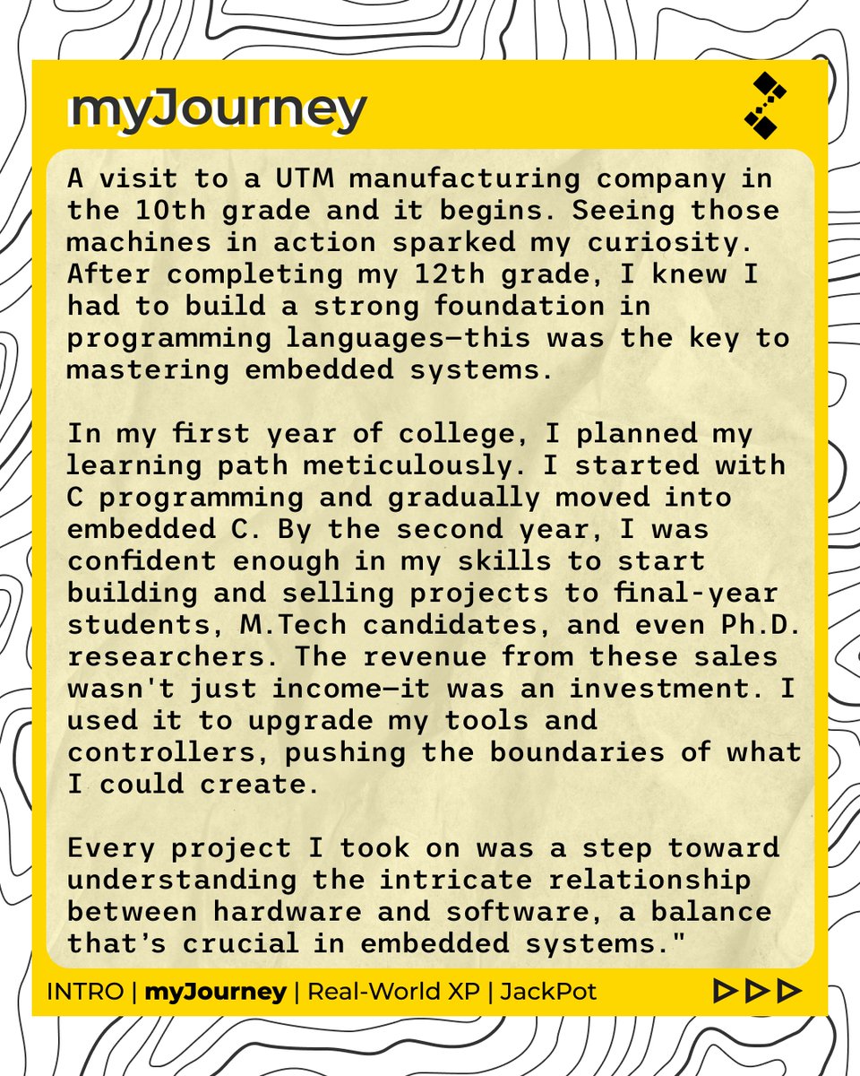 gameoftaksh's tweet image. We are starting a new series!
#MentorMoments
Here we spotlight a Taksh community mentor, who&apos;s making waves in tech. Today, we&apos;re excited to introduce Tejas Chavan. As an Automotive Embedded Application Engineer with a passion for electronics.
#GuideAndGrow #ConnectWithMentors