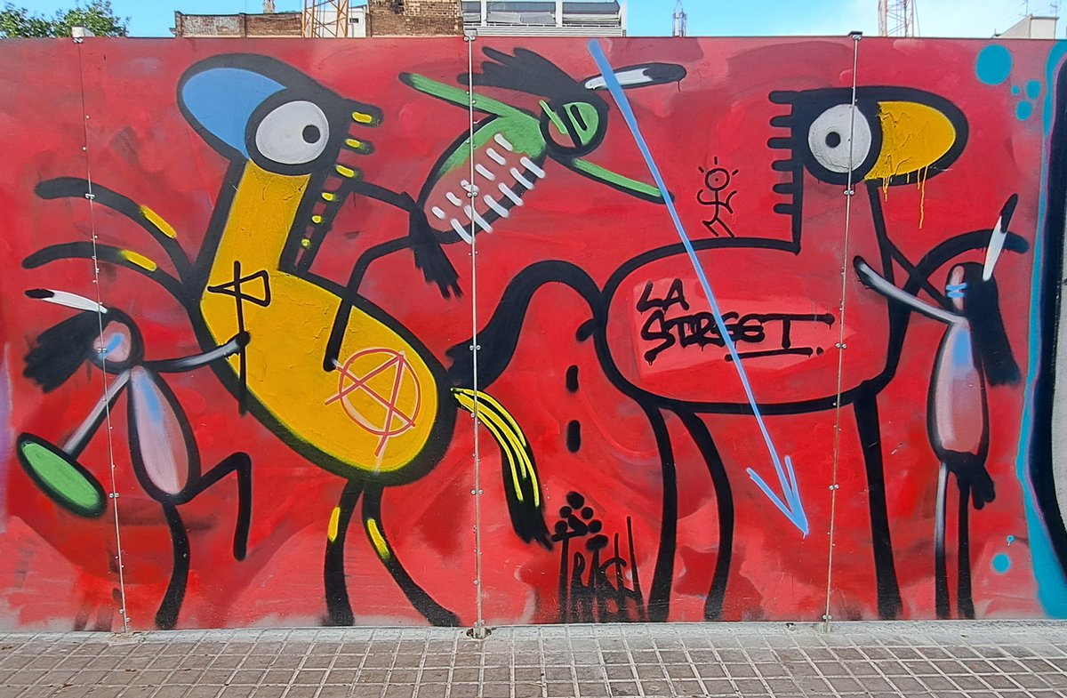 #Barcelona #PobleNou #urbanart #streetart #IndiosDeBarcelona #FranciscoDePajaro #ArtIsTrash