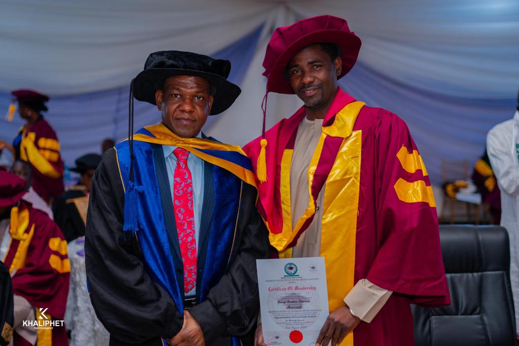 Together with DIG <a href="/frankmbablog/">Frank Mba</a> at the induction ceremony of Nigeria Institute of Social Media Analyst <a href="/nisma/">Gayle Delgado</a> held recently in Abuja.
