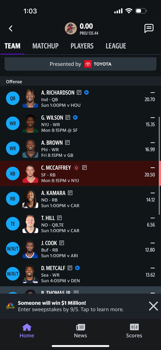 CPicaro4's tweet photo. Can you tell I listen to the Ringer Fantasy Football Show? @DannyBKelly @Danny_Heifetz @craighorlbeck https://t.co/RrCqt57Id3