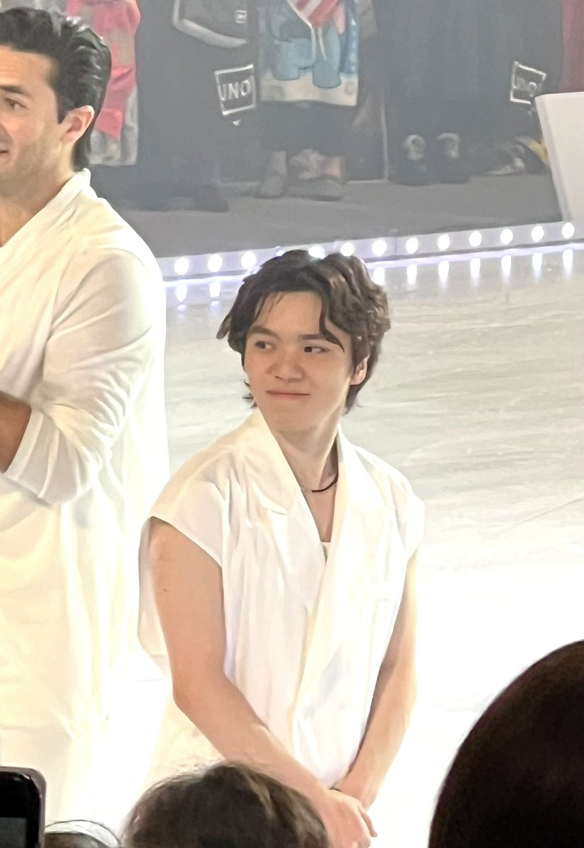 riko28924203's tweet image. ケンジ先生を見て爆笑する昌磨くん😆😆😆