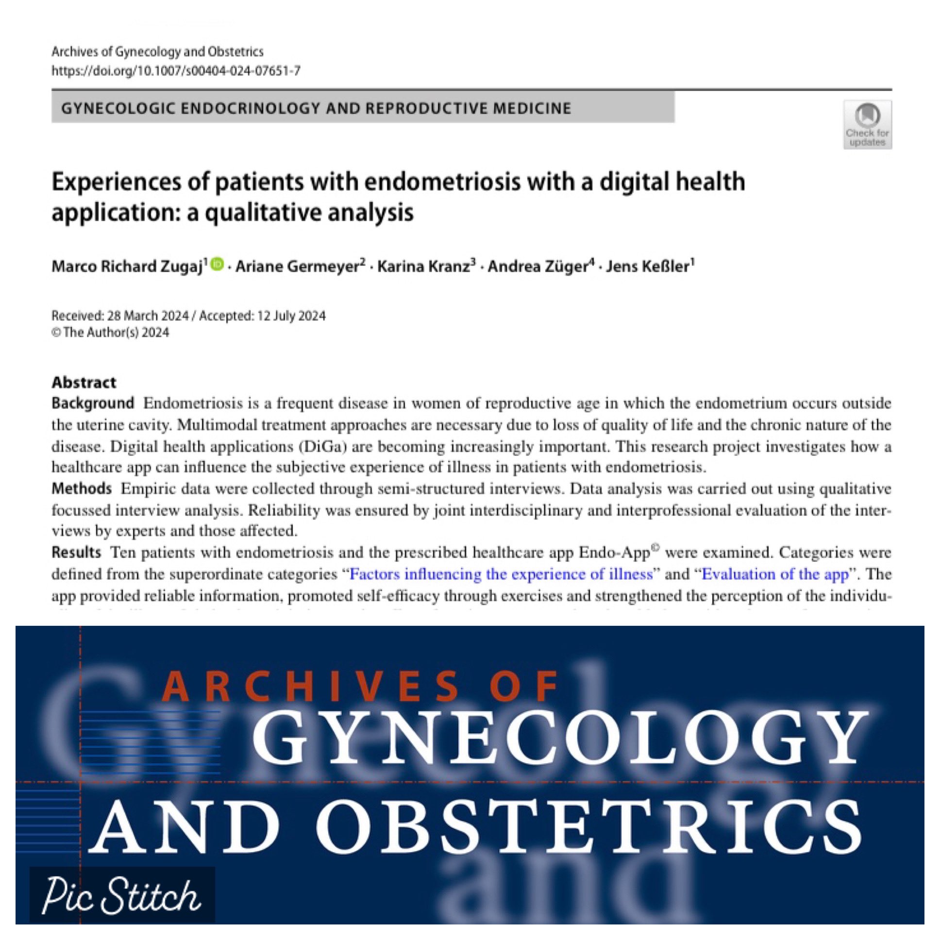 Archives of Gynecology and Obstetrics on X: “Digital health