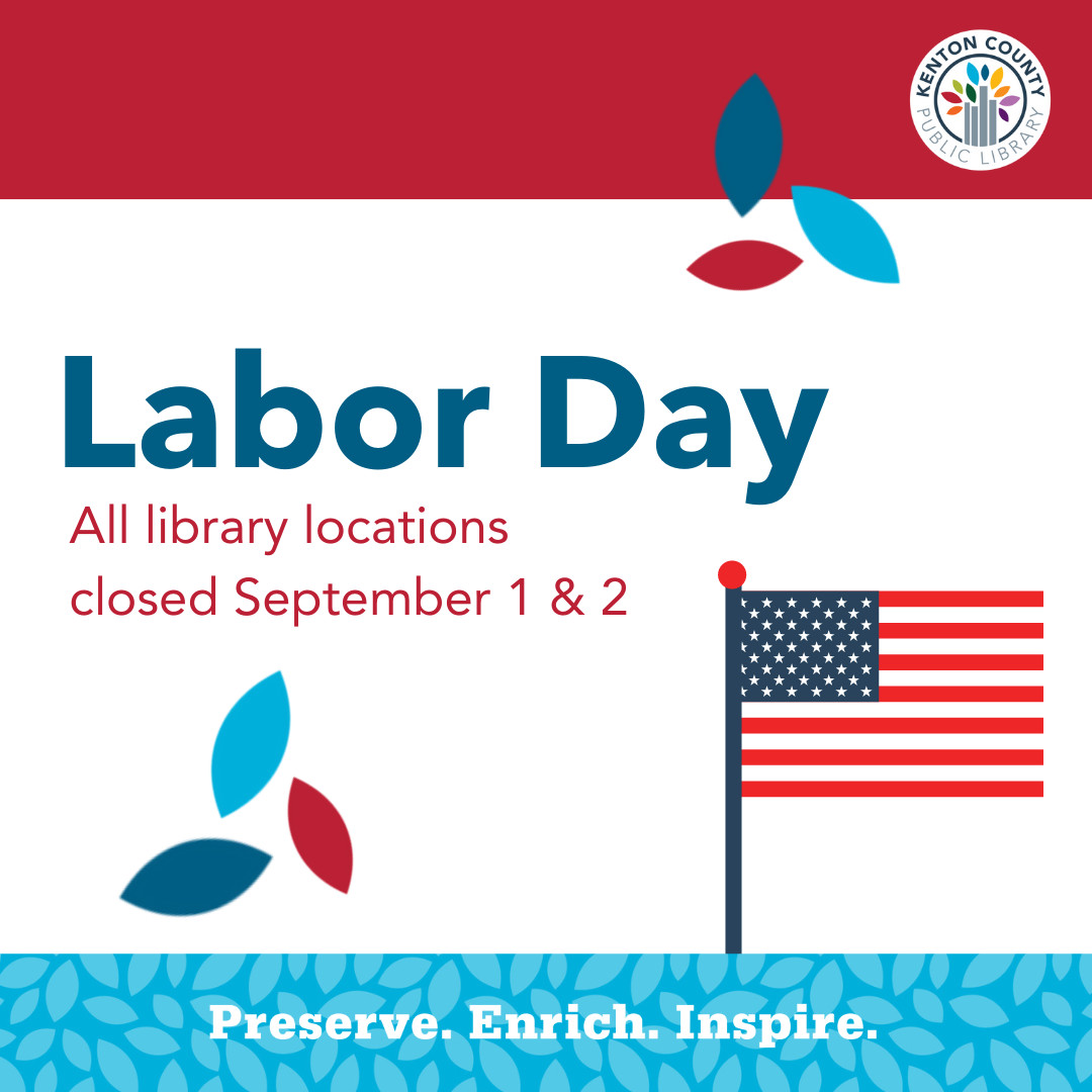 KentonLibrary's tweet image. The library is closed today and tomorrow. Visit bit.ly/3z1CJZ4 to stream movies, shows, audiobooks and ebooks. Happy Labor Day! 
#Libby #digitallibrary #kentonlibrary #laborday #closed