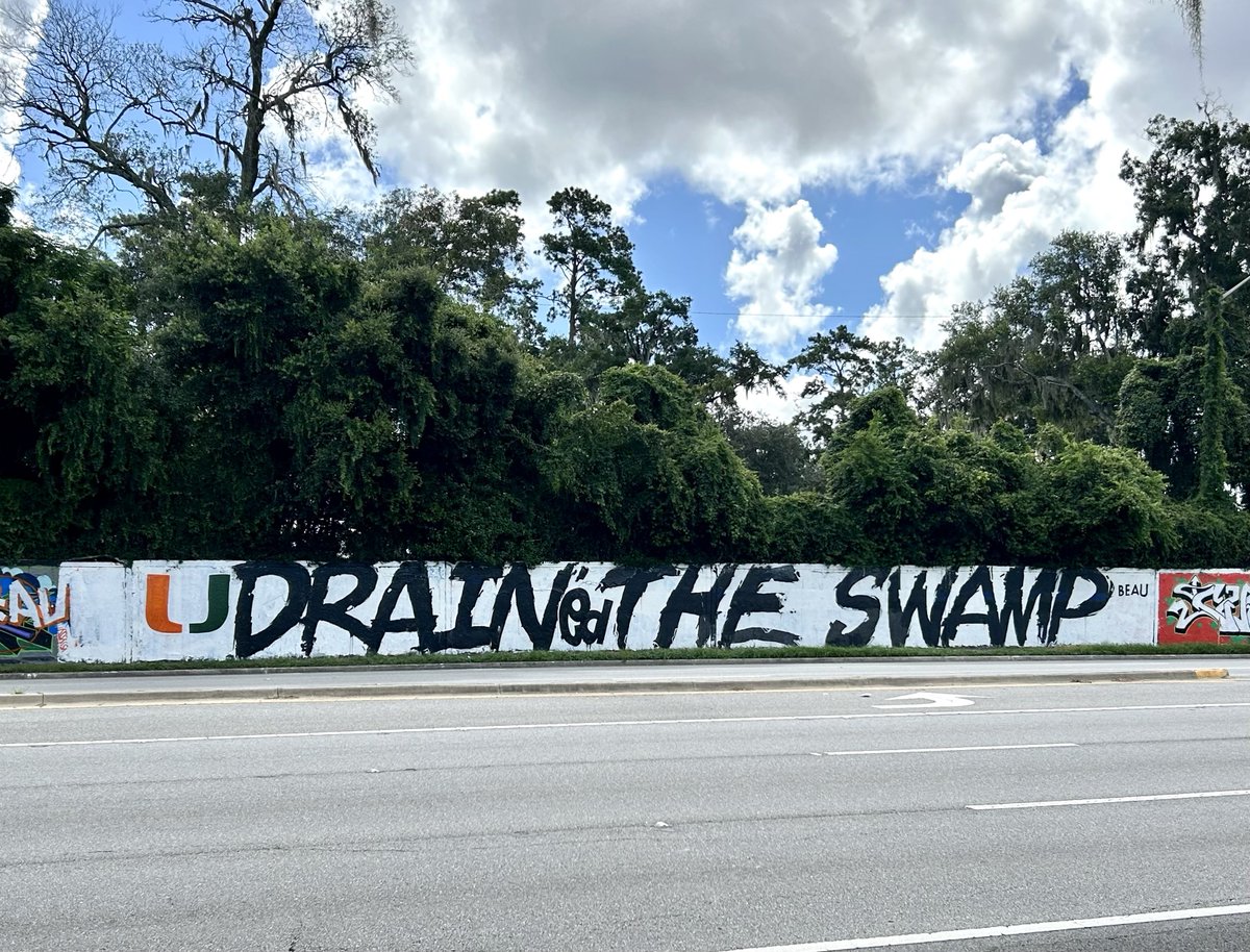 Good morning from Canesville, Fla. 😂

<a href="/CanesFootball/">Miami Hurricanes Football</a> drained the swamp!!