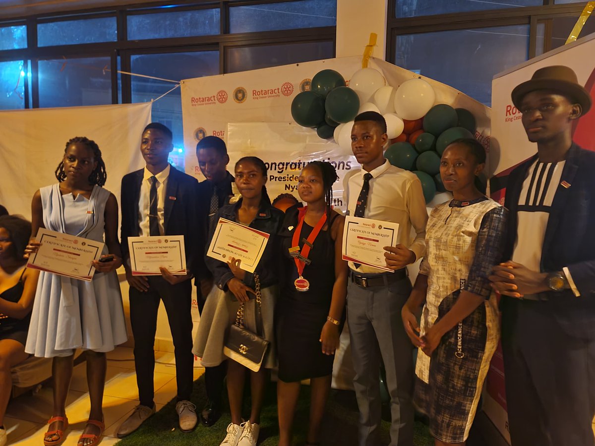 KingCeasorUni's tweet photo. Congratulations to Miss Connie Nyamwijja on being installed as the new President of the Rotaract Club of KCU. Wishing you a successful and impactful term ahead. #Leadership #Rotaract #Inspiration #kingceasoruniversity https://t.co/lQ7JmwpDlY