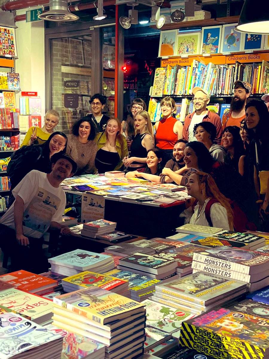 Zoe Delautre 🖋🌿 (@zdelautre) on Twitter photo so last night at <a href="/GoshComics/">Gosh! Comics</a> was really cool 🖤
✨so humbled to see everyone’s beautiful work
you can now buy the first chapter of my comic April 17th there 🖤
✨ thank you as ever to <a href="/brokenfrontier/">Broken Frontier</a> for making it real, and Gosh
#art #illustration #comics #zine #selfpublished so last night at <a href="/GoshComics/">Gosh! Comics</a> was really cool 🖤
✨so humbled to see everyone’s beautiful work
you can now buy the first chapter of my comic April 17th there 🖤
✨ thank you as ever to <a href="/brokenfrontier/">Broken Frontier</a> for making it real, and Gosh
#art #illustration #comics #zine #selfpublished