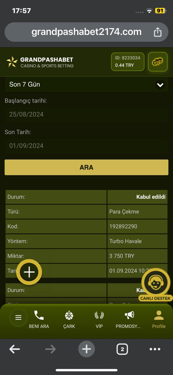 #grandpashabet cekım paylaş