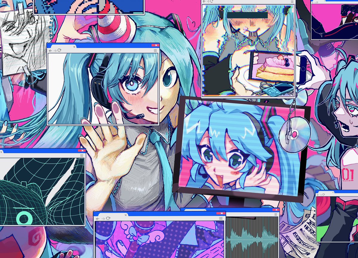 #初音ミク誕生祭2024
遅れちゃったけど17周年おめでとう‼️
『初音ミク』というキャラも！！概念も好き！！