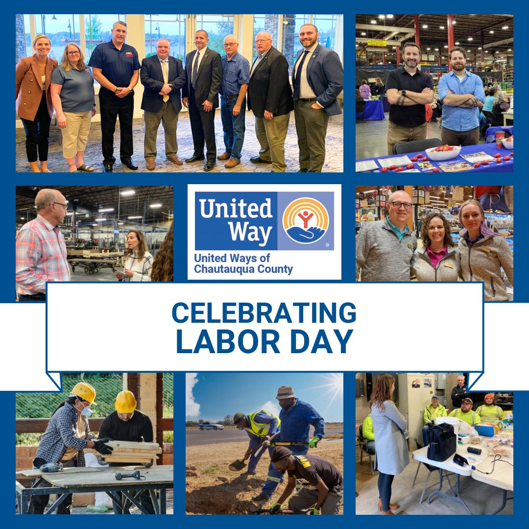 United Way of Chautauqua County (@uwayscc) on Twitter photo Our offices are closed today (Friday) and Monday in recognition of Labor Day.
This Labor Day, United Way celebrates the social and economic achievements of workers across America. Our offices are closed today (Friday) and Monday in recognition of Labor Day.
This Labor Day, United Way celebrates the social and economic achievements of workers across America.