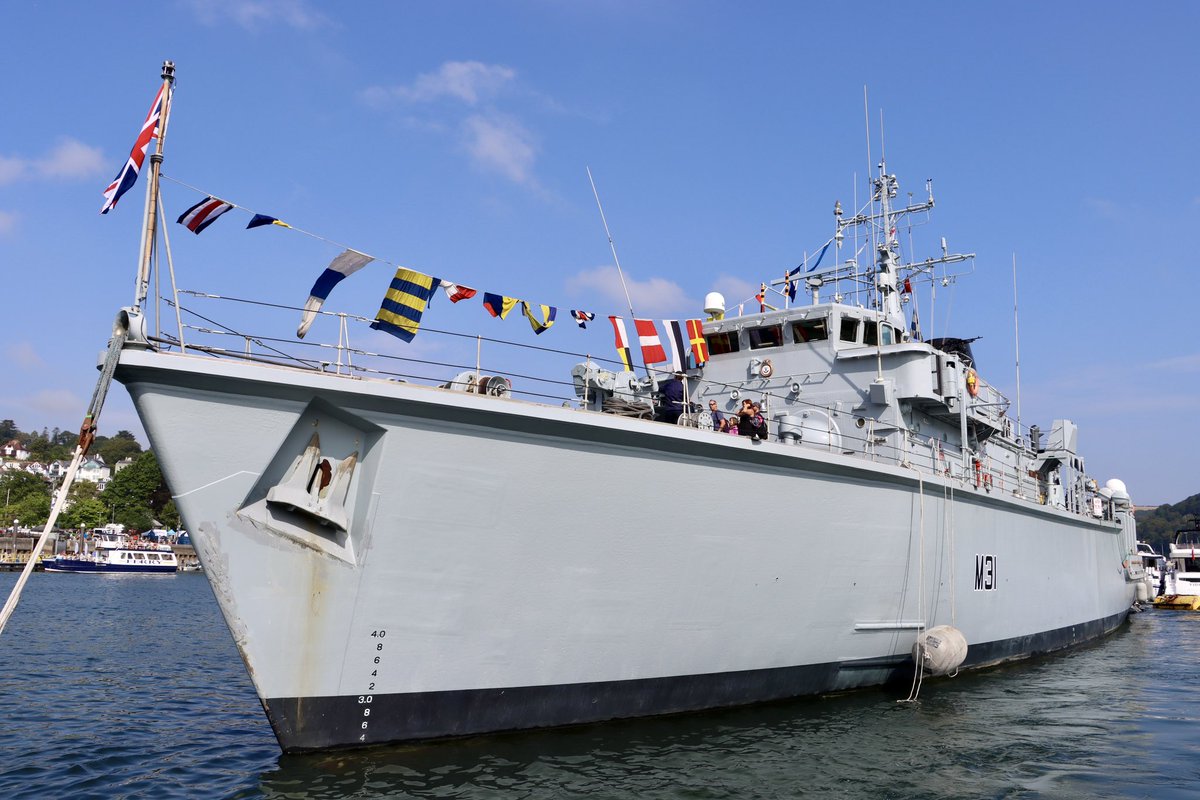 Regatta Committee Tour of <a href="/HMSCattistock/">HMS Cattistock</a> - we loved this! #dartmouthregatta