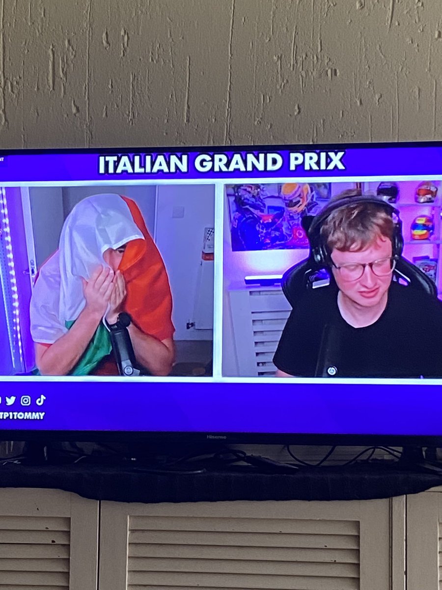 “I just inhaled the flag” <a href="/MattP1Gallagher/">Matt Gallagher</a> offering quality commentary #p1