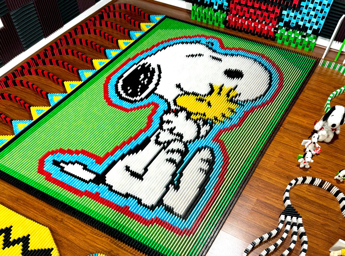 Snoopy in 21,723 Dominoes!
Full video here: youtube.com/watch?v=U4EYKb…

#Snoopy #CharlieBrown #ThePeanuts