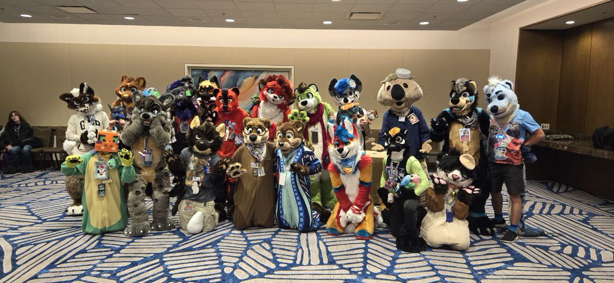 I was at #Megaplex2024 yesterday. I took Ridley Rhino and my new Otter suit Audie. I met some old friends &amp; made some new ones. I ran into Jonah Scott, who I have met and hung out with before. It was a fun time. Maybe I will do the whole weekend next year. I am local to the con.