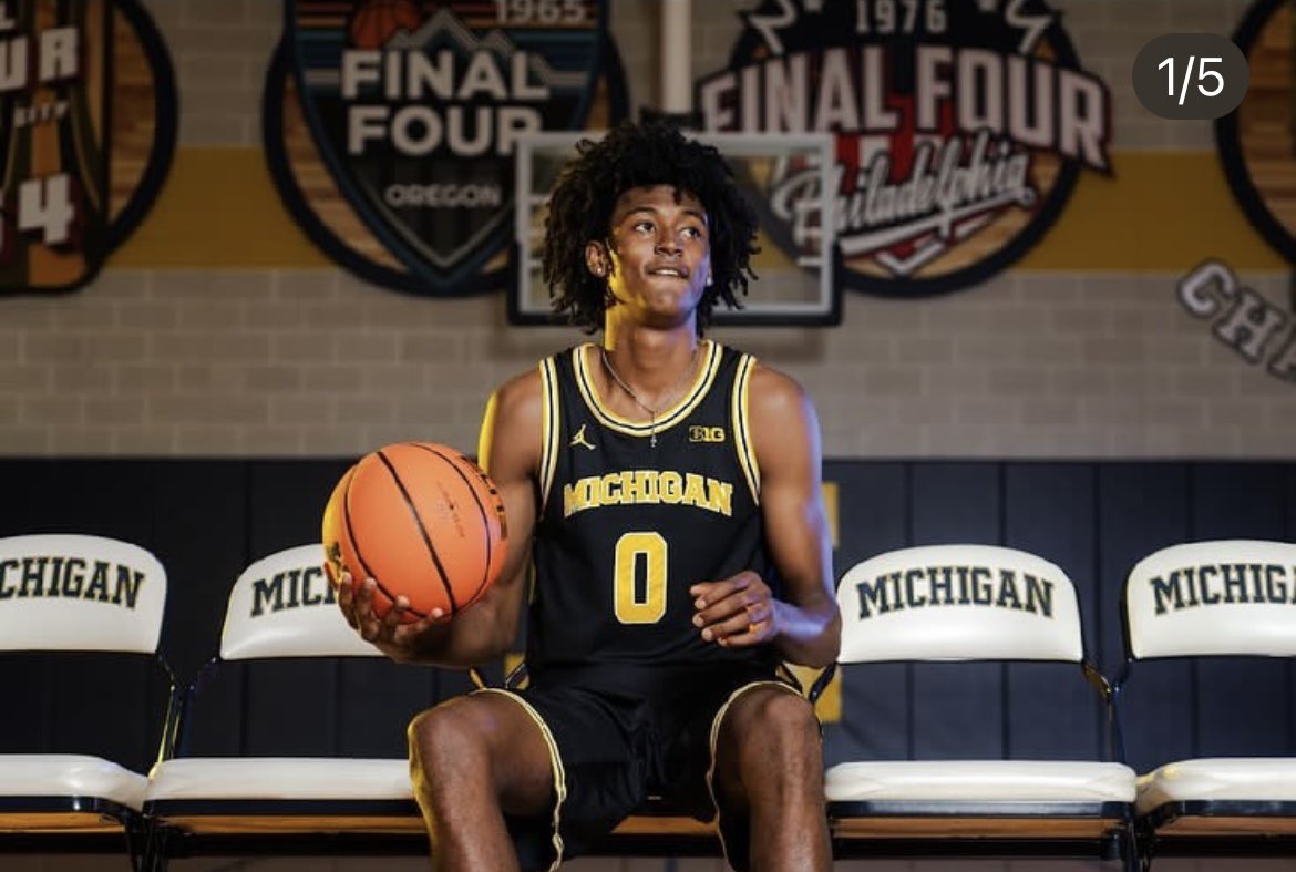 2025 4⭐️ guard Mazi Mosley on his official visit to Michigan 🔥 <a href="/mazznem/">Mazi Mosley</a> #GoBlue