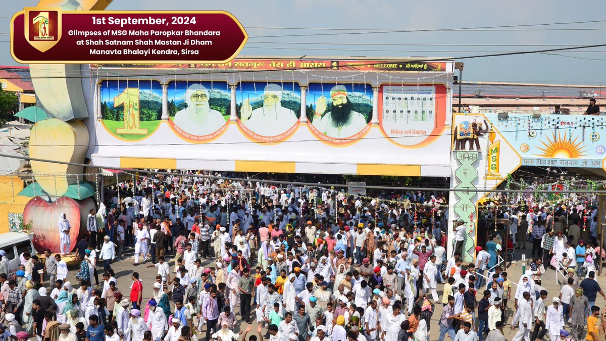 The divine celebrations are otherworldly, filling every heart with indescribable joy.
The sacred Maha Paropkaar Month Bhandara celebrations saw immense enthusiasm amongst millions of devotees, meticulous arrangements and devotional extravaganza in which millions of hearts